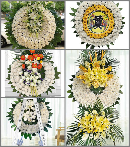 湖南永州祁阳县观音滩镇叶家井村花圈速递